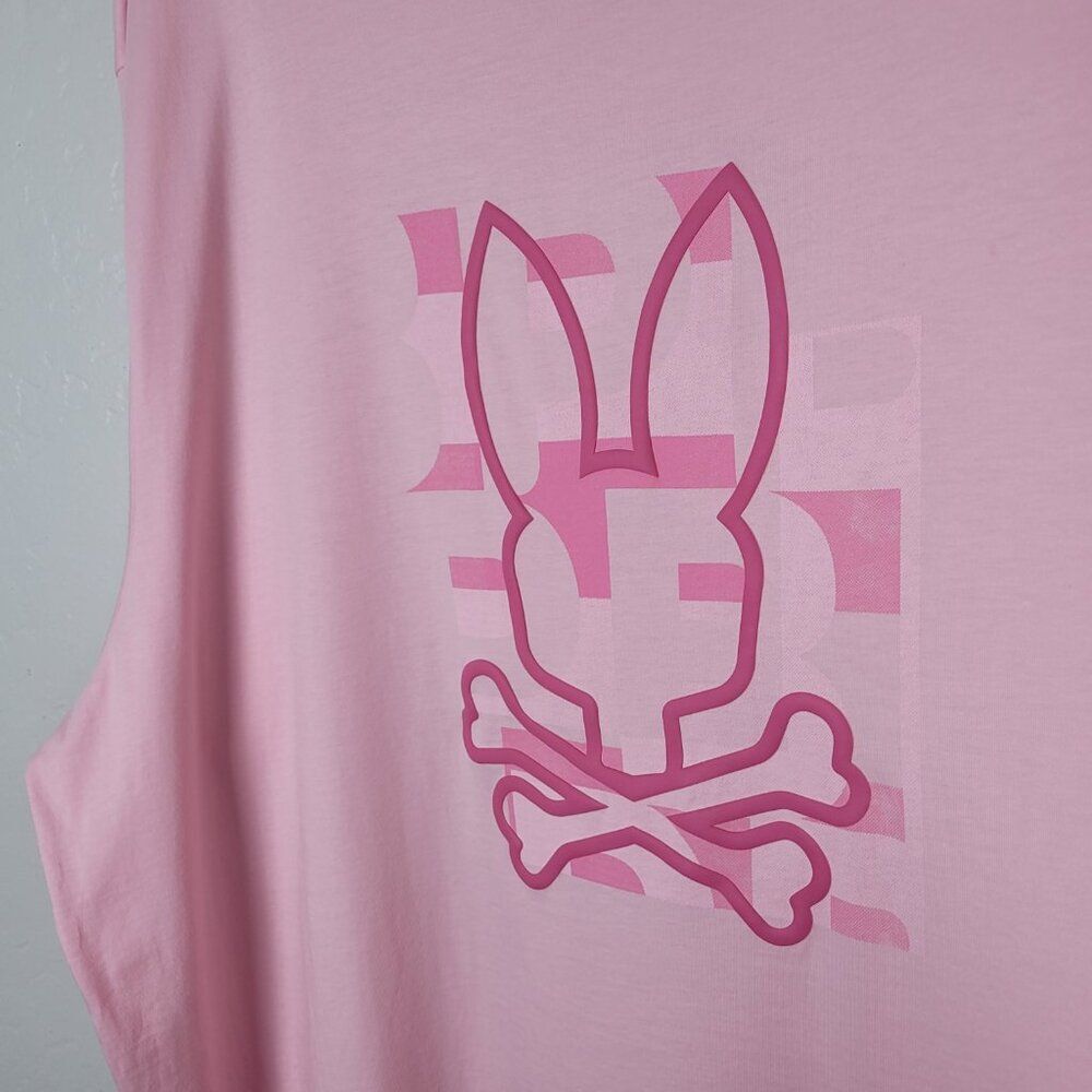 Psycho Bunny Size 4XL Pima Cotton T-Shirt Graphic Tee Short Sleeve Pink - Picture 9 of 16